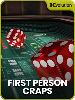 First Person Craps by Evolution official game cover
