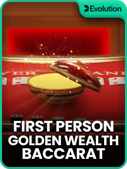 First Person Golden Wealth Baccarat by Evolution official game cover