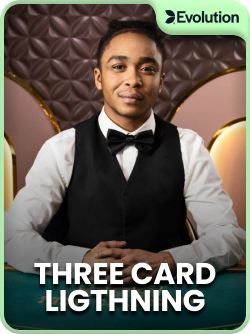 Three Card Poker by Evolution official game cover