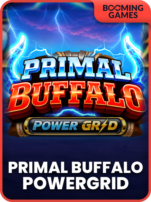 Primal Buffalo PowerGrid by BoomingGames